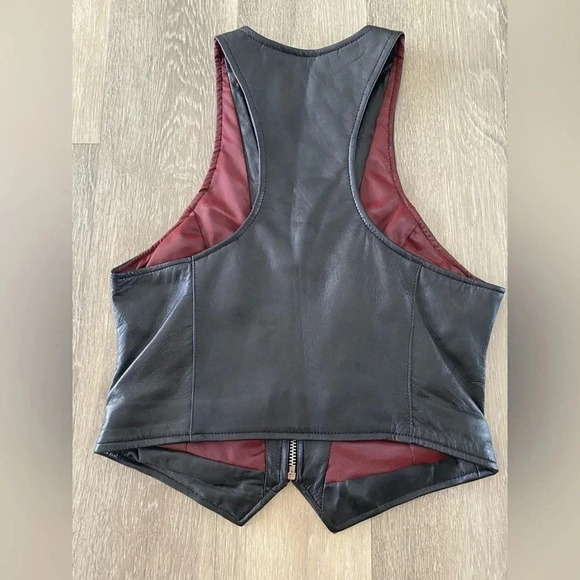 Jasmin Leather Vest size‎ 6 women’s - Picture 3 of 4